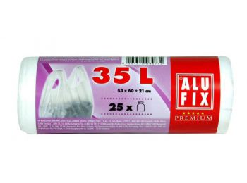 Szemeteszsák, köthető füllel, 35 l, 25 db, ALUFIX (KHT25