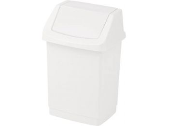 Billenős szemetes, 50 l, CURVER Click-It, fehér (UCC50)