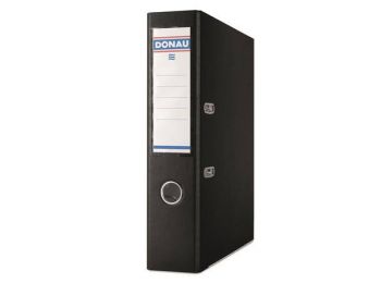 Iratrendező, 75 mm, A4, PP/karton, élvédő sínnel, DONAU