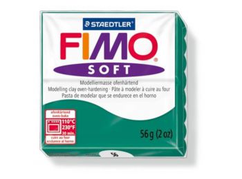 Gyurma, 56 g, égethető, FIMO Soft, smaragdzöld (FM802056)