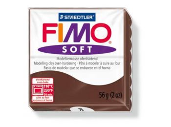 Gyurma, 57 g, égethető, FIMO Soft, csokoládé (FM802075)