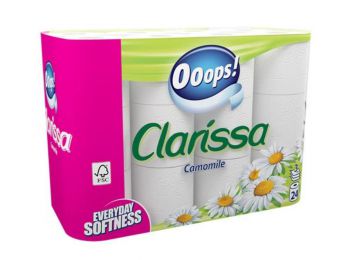 Toalettpapír, 3 rétegű, 24 tekercses, Ooops Clarissa (KHH