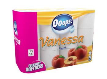 Toalettpapír, 3 rétegű, 24 tekercses, Ooops Vanessa (KHHVP029)
