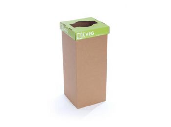 Szelektív hulladékgyűjtő, újrahasznosított, 60 l, RECO
