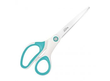 Olló, irodai, 20,5 cm, LEITZ Wow Titán, jégkék (E5319205