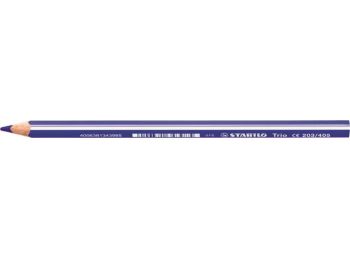 Színes ceruza, háromszögletű, vastag, STABILO Trio, kék