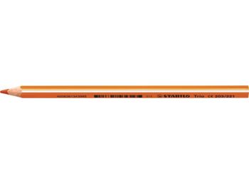 Színes ceruza, háromszögletű, vastag, STABILO Trio, narancssárga (TST203N)