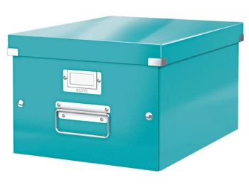 Irattároló doboz, A4, LEITZ Click&Store, jégkék (E604400
