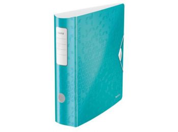 Iratrendező, 82 mm, A4, PP, LEITZ 180 Active Wow, jégkék 