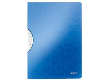 Gyorsfűző, klipes, PP, A4, LEITZ Wow ColorClip kék (E4185