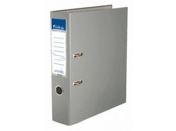 Iratrendező, 75 mm, A4, PP/karton, VICTORIA, Basic, szürke