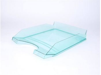 Irattálca, műanyag, VICTORIA, áttetsző zöld (IDTAZ)