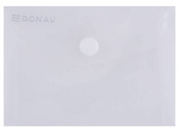 Irattartó tasak, A7, PP, patentos, DONAU, áttetsző (D8550