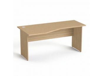 Íróasztal, íves, balos, laplábbal, 160x80 cm, MAYAH Free