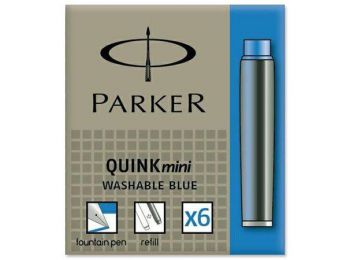 Töltőtoll patron, rövid, PARKER Royal, kék (ICPTPRK)