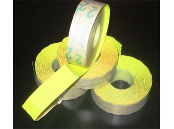 Árazógépszalag, 19x16 mm, METO, citrom (ISMKC)