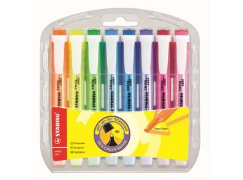 Szövegkiemelő készlet, 1-4 mm, STABILO Swing Cool, 8 kül