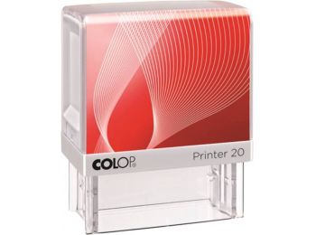 Bélyegző, COLOP Printer IQ 20 fehér ház - fekete párnával (IC1462016)