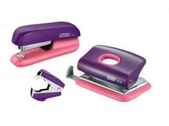 Tűzőgép, lyukasztó és kapocskiszedő szett, 10 lap, RAP