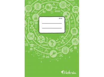 Füzet, tűzött, A5, sima, 32 lap, VICTORIA Circle 20-32 (I