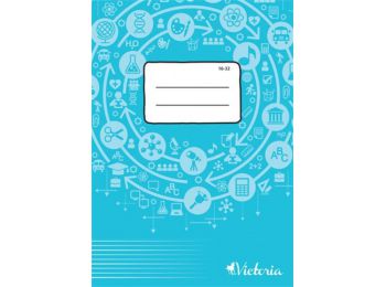 Füzet, tűzött, A5, vonalas, 32 lap, 2. osztály, VICTORIA