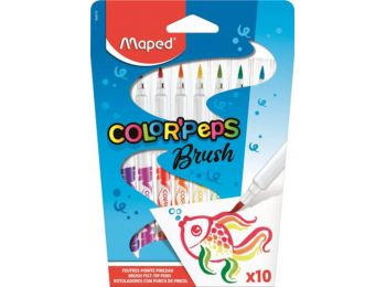 Filctoll, ecset, MAPED Color Peps Brush, 10 különböző szín (IMA848010)