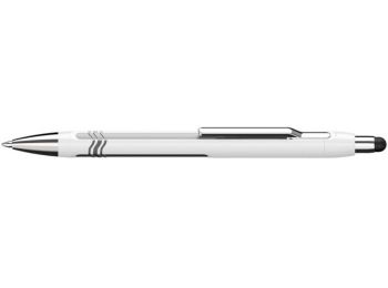 Golyóstoll, 0,7 mm, nyomógombos, érintőképernyős készülékekhez, SCHNEIDER Epsilon Touch XB, fehér-ezüst (TSCEPSTFE)
