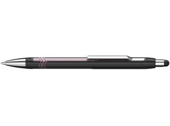 Golyóstoll, 0,7 mm, nyomógombos, érintőképernyős készülékekhez, SCHNEIDER Epsilon Touch XB, fekete-rózsaszín (TSCEPSTFKP)