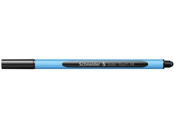 Golyóstoll, 0,7 mm, kupakos, érintőképernyős készülékekhez, SCHNEIDER Slider Touch XB, fekete (TSCSLTXBFK)