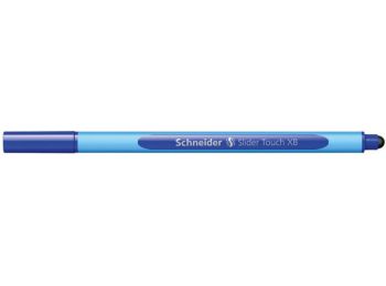 Golyóstoll, 0,7 mm, kupakos, érintőképernyős készülékekhez, SCHNEIDER Slider Touch XB, kék (TSCSLTXBK)