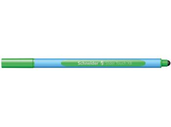 Golyóstoll, 0,7 mm, kupakos, érintőképernyős készülékekhez, SCHNEIDER Slider Touch XB, zöld (TSCSLTXBZ)