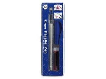 Töltőtoll, 0,5-6 mm, kék kupak, PILOT Parallel Pen (PPP60)