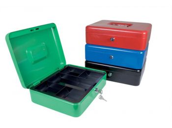 Pénzkazetta, 20x16x9 cm, DONAU, kék (D5232K)