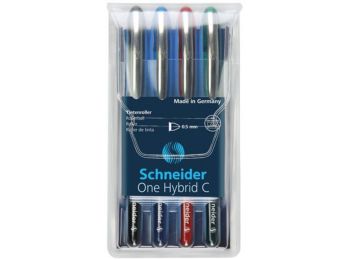 Rollertoll készlet, 0,5 mm, SCHNEIDER One Hybrid C, 4 szín