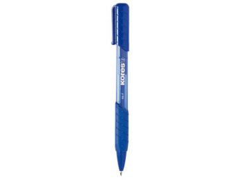 Golyóstoll, 0,5 mm, nyomógombos, KORES K6-F, kék (IK38611