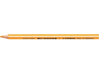 Színes ceruza, háromszögletű, vastag, STABILO Trio, világos narancssárga (TST203VN)