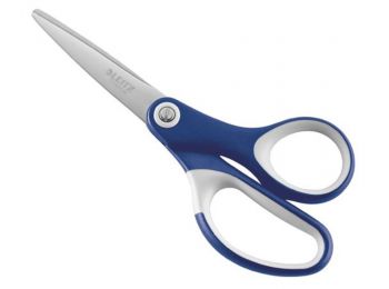 Olló, irodai, 15 cm, LEITZ Titán, kék (E54156035)