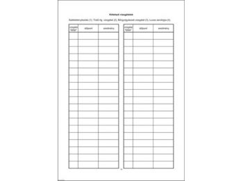 Nyomtatvány, egészségügyi kiskönyv, A6, VICTORIA C.3151