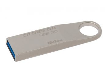 Pendrive, 64GB, USB 3.0, 100/15 MB/sec, fém ház, KINGSTON 