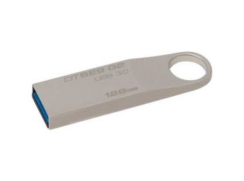 Pendrive, 128GB, USB 3.0, 100/15 MB/sec, fém ház, KINGSTON DataTraveler SE9 G2 (UK128GSE9G2)