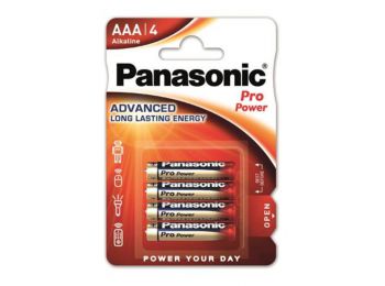 Elem, AAA mikro, 4 db, PANASONIC Pro power (PEGAAA4)