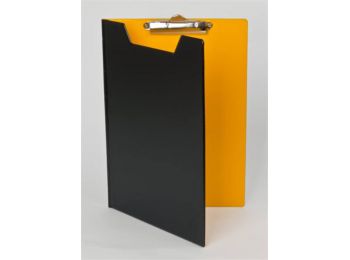 Felírótábla, fedeles, A4, PANTAPLAST, fekete-citromsárga