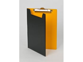 Felírótábla, fedeles, A5, PANTAPLAST, fekete-sárga (INP4