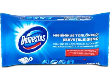 Nedves törlőkendő, 60 db, DOMESTOS óceán (KHT476)