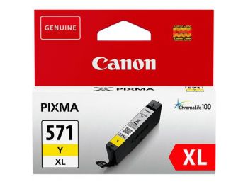 CLI-571YXL Tintapatron Pixma MG5750, 6850,7750 nyomtatókhoz, CANON, sárga, 11 ml (TJCBCLI571YXL)