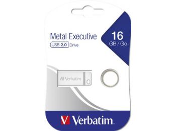 Pendrive, 16GB, USB 2.0,  VERBATIM Executive Metal (UV16GEM2)