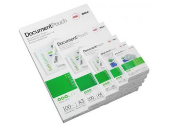 Meleglamináló fólia, 250 mikron, 54x86mm,  fényes, GBC (