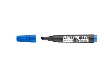 Alkoholos marker, 1-4 mm, vágott, ICO Permanent 12 XXL, kék (TICP12XK)