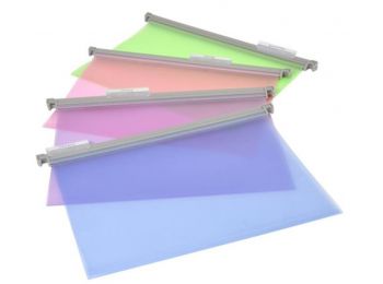 Függőmappa, műanyag, VIQUEL Propysoft, vegyes színek (IV