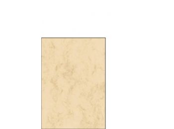 Előnyomott papír, kétoldalas, A5, 90 g, SIGEL, bézs, márványos (SDP907)